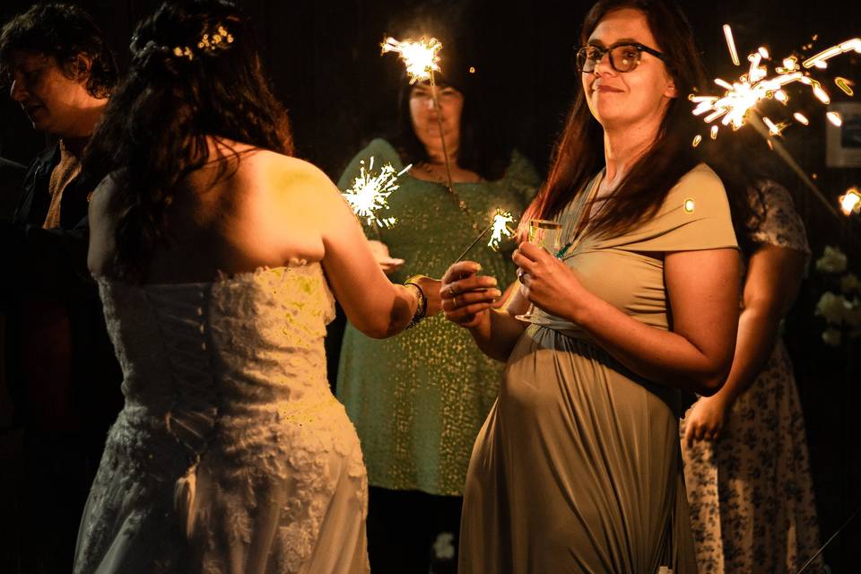 Sparkler shot