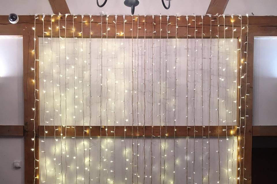 Fairy light backdrop