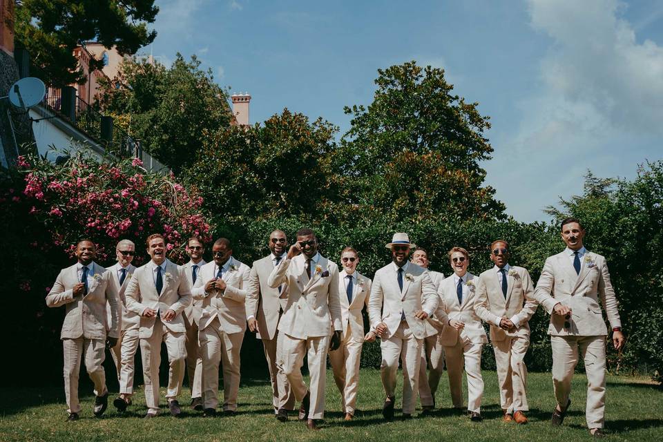 Groom and groomsmen