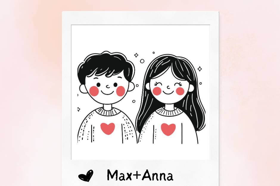 Bride and groom sketch