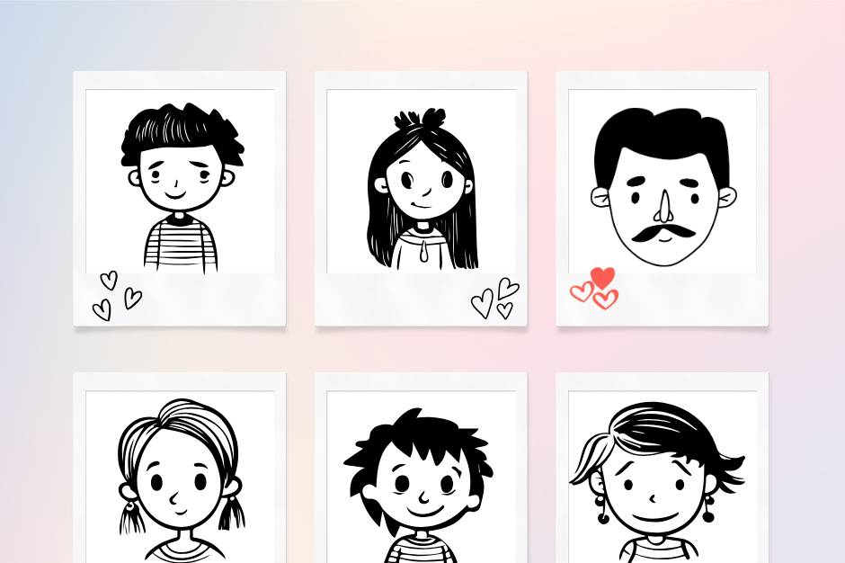 Example guest portraits