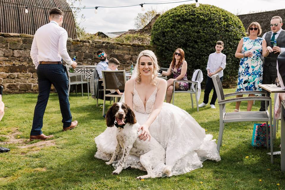 Bride & her pooch