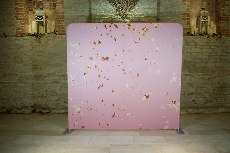 'Pink Confetti' backdrop