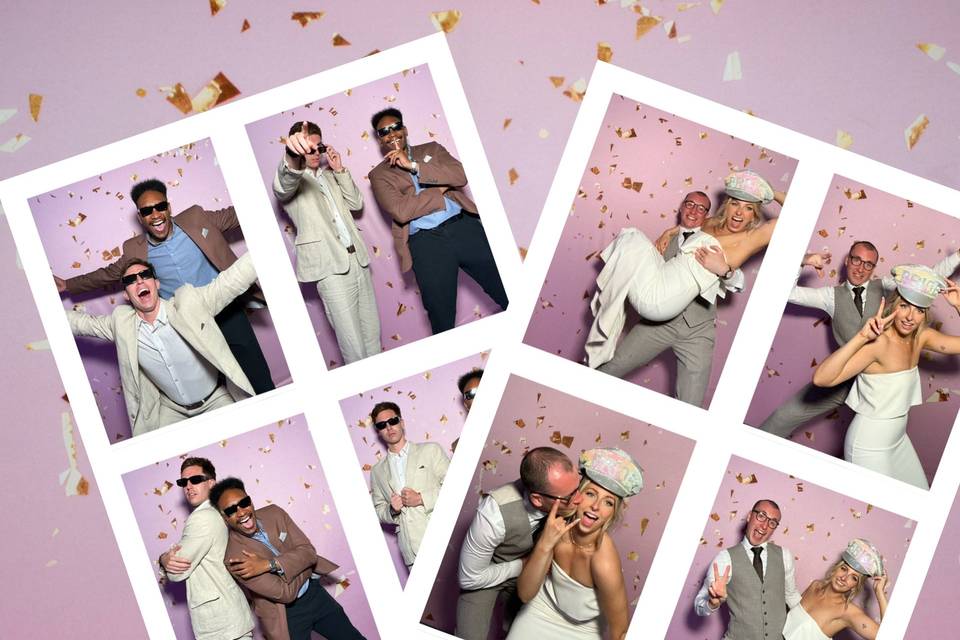 Pink Confetti backdrop