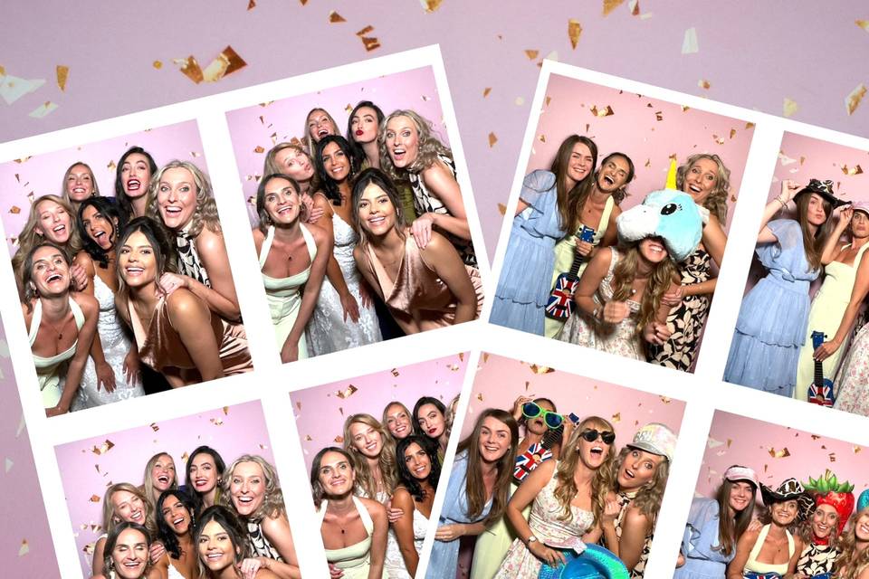 Pink confetti Backdrop