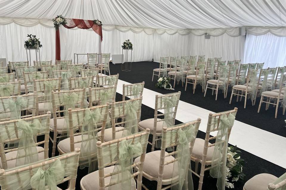 Marquee ceremony