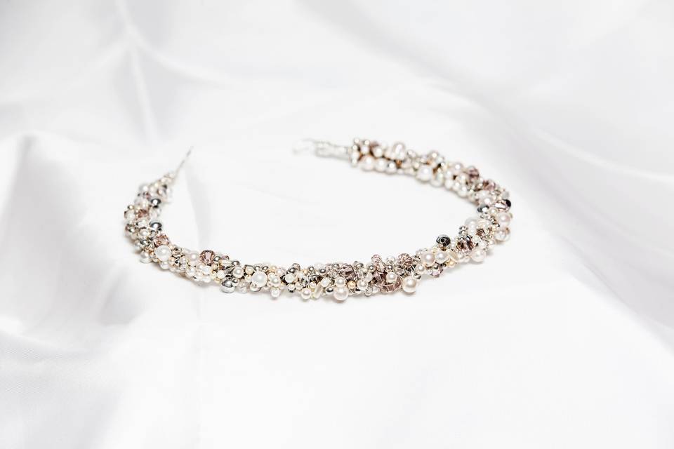 Fae- Beaded swarovski headband