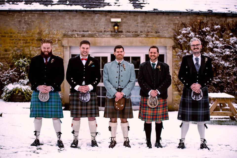 Groom with Groomsmen