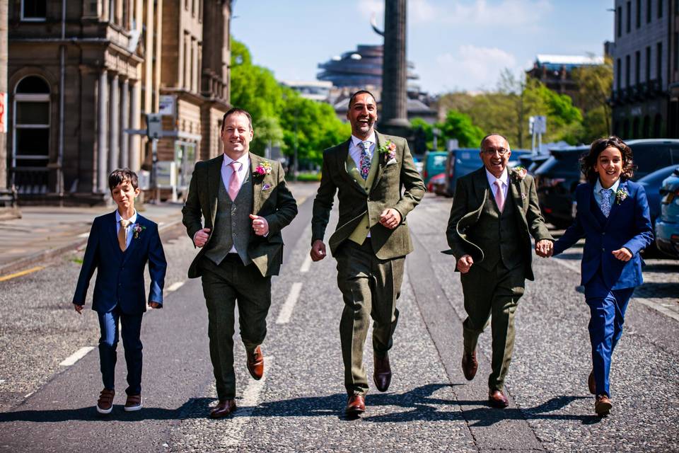 Groom with Groomsmen