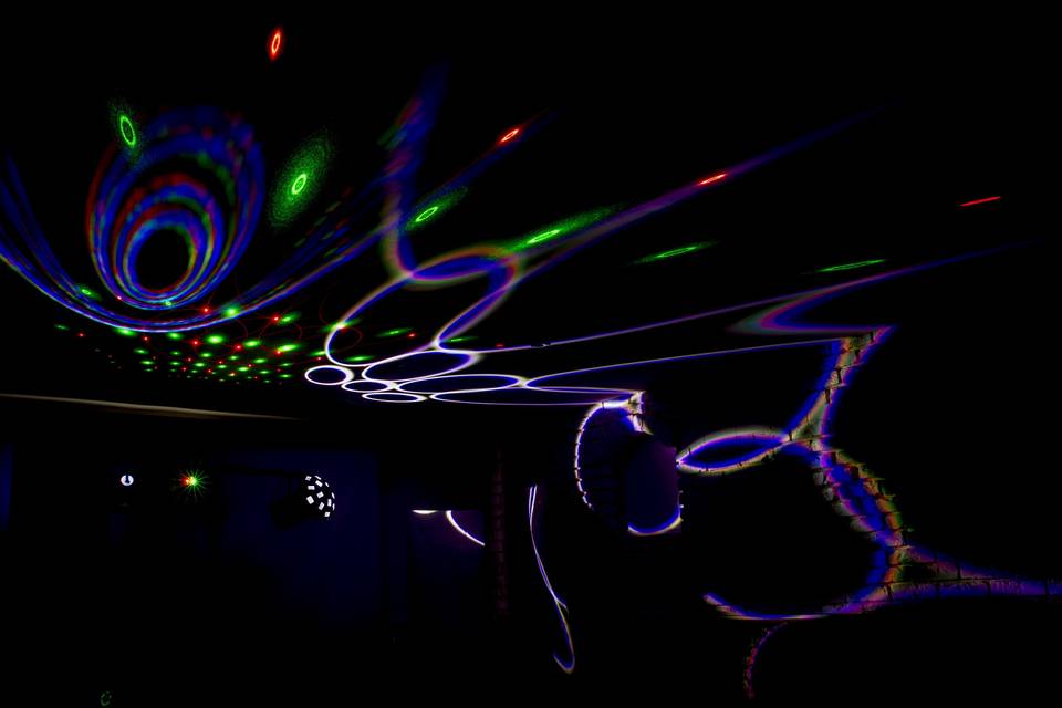 Glitterball laser