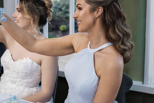 Modern half up half down