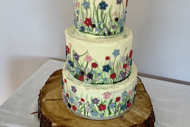 Buttercream wedding cake