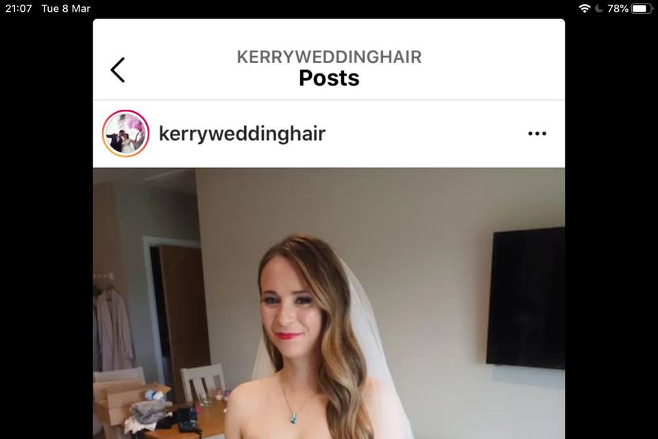 Kerry Wedding Hair
