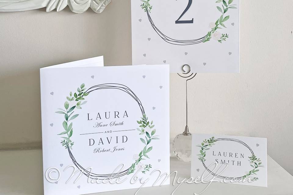 Bespoke wedding stationery