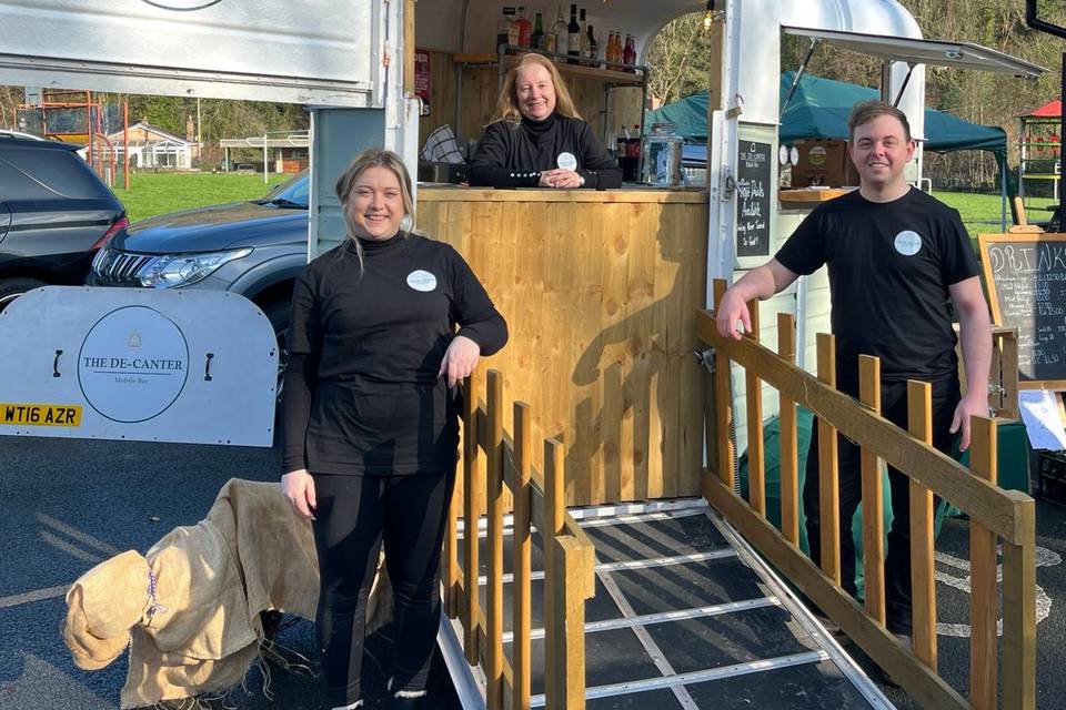 Bar team at a christening