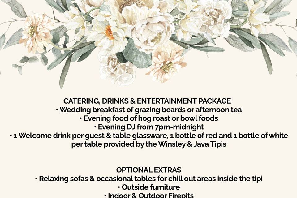 Your venue Eg, package 3 of 3