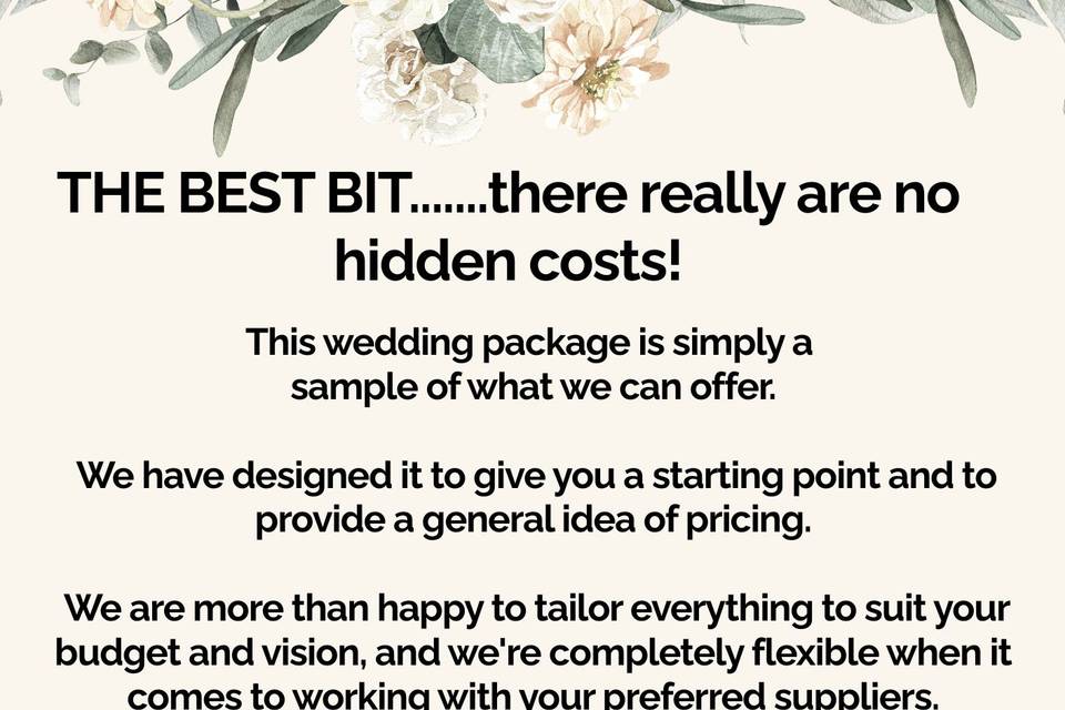 Your venue Eg, package 2 of 3