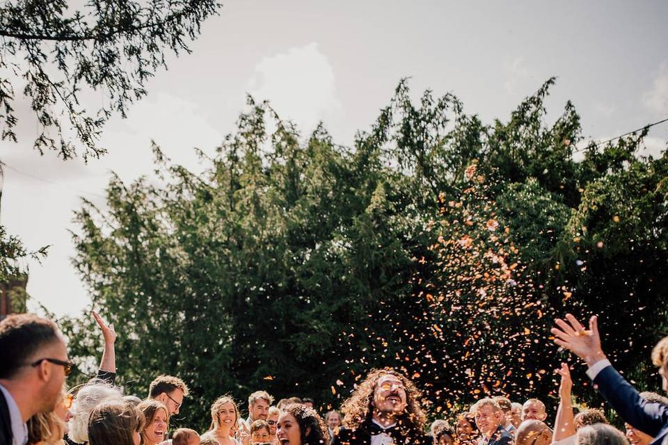 Pure joy in this confetti line