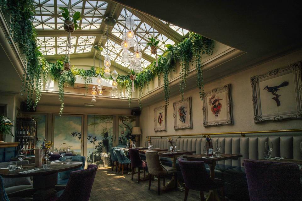Aviary for welcome drinks