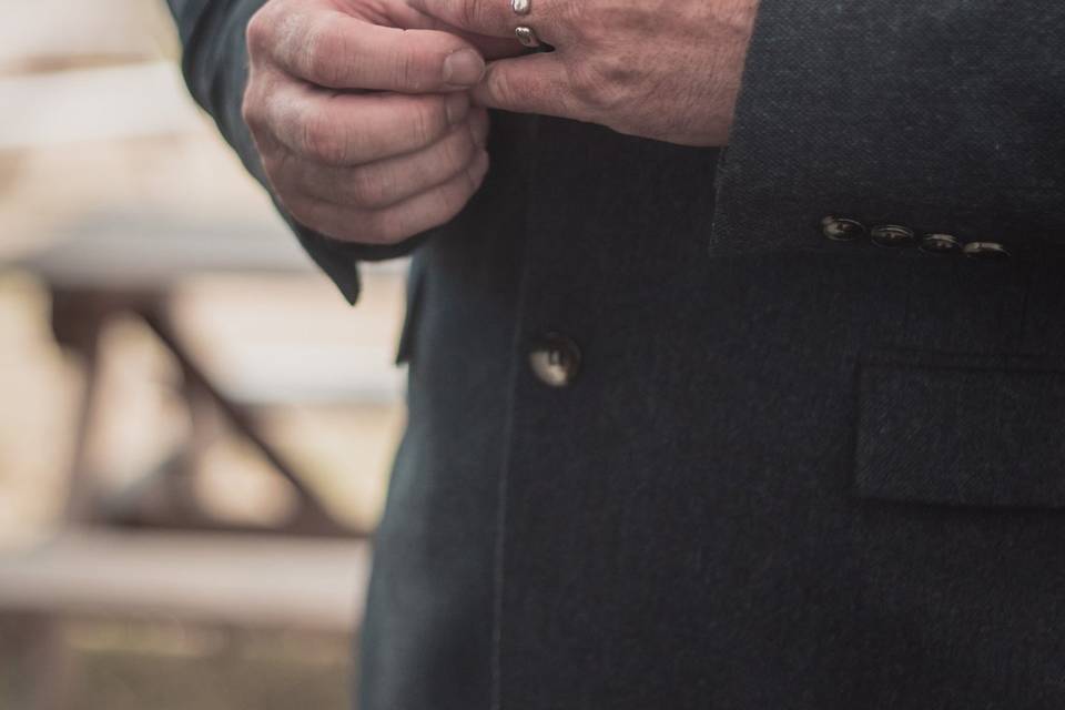 Groom's ring detail