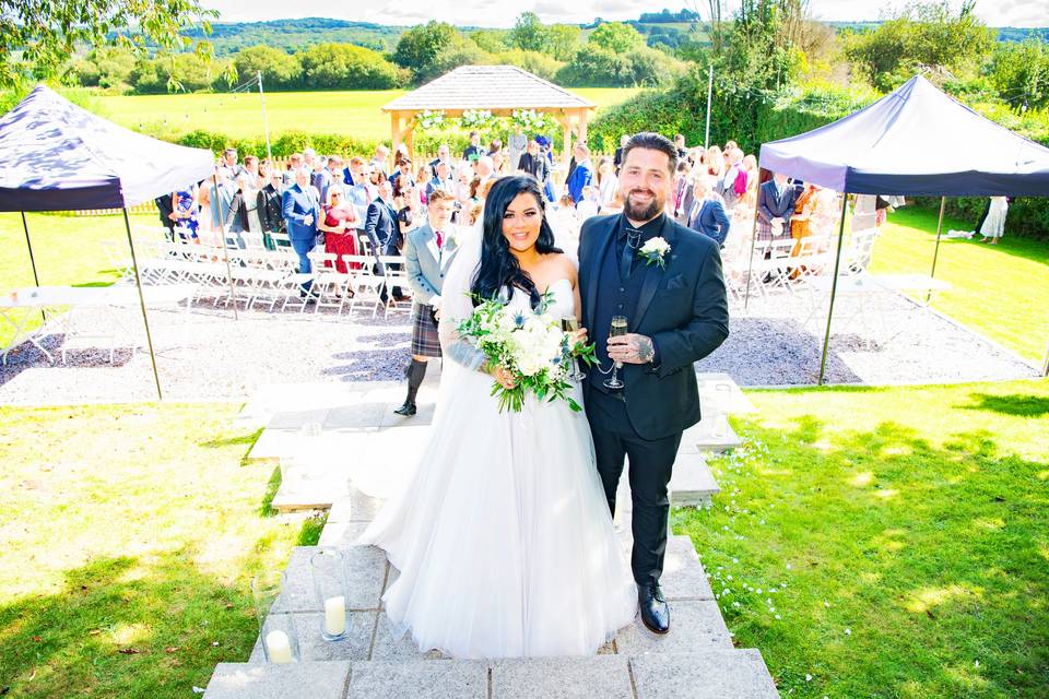 Wedding pictures in gardens