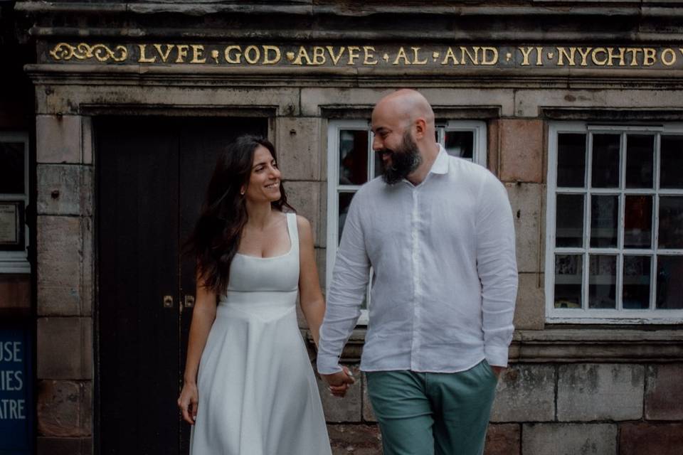 Wedding photoshoot in Edinburg