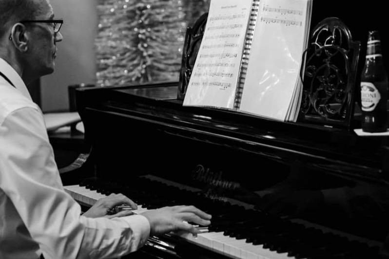 Stylish live wedding piano