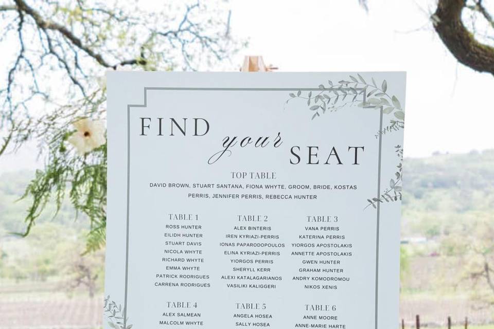 Seating Plans