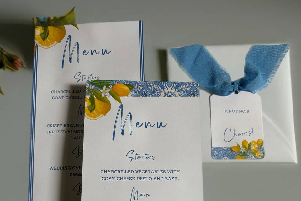 Sorrento 🍋 Menu