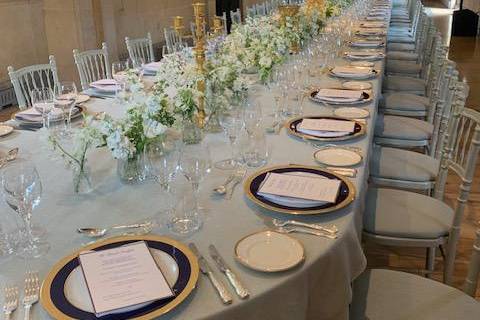 96Ft long table. VIP luncheon