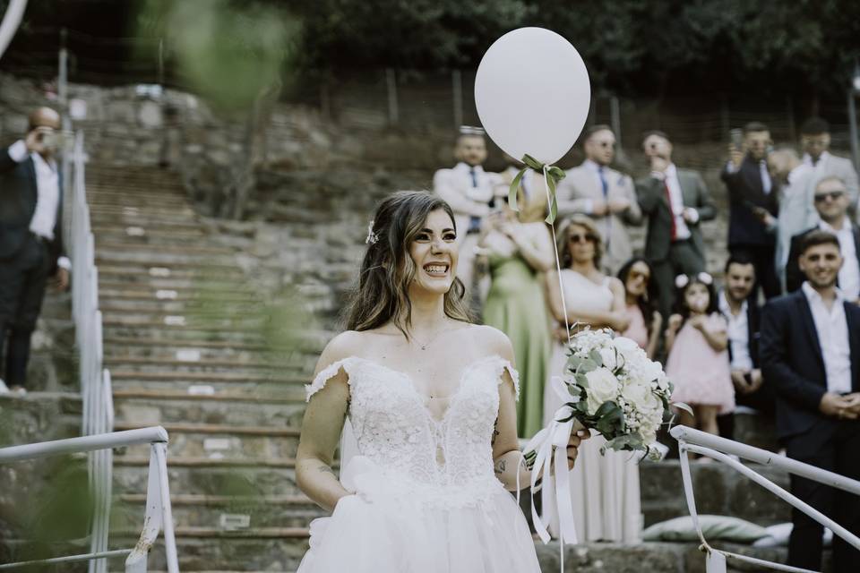 Civil ceremony in amphitheater