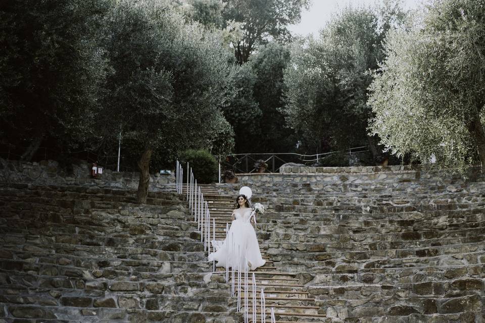 Civil ceremony in amphitheater