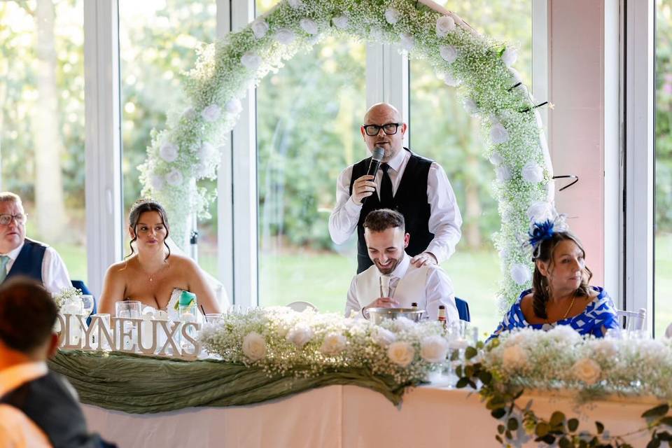 Calming the groom down