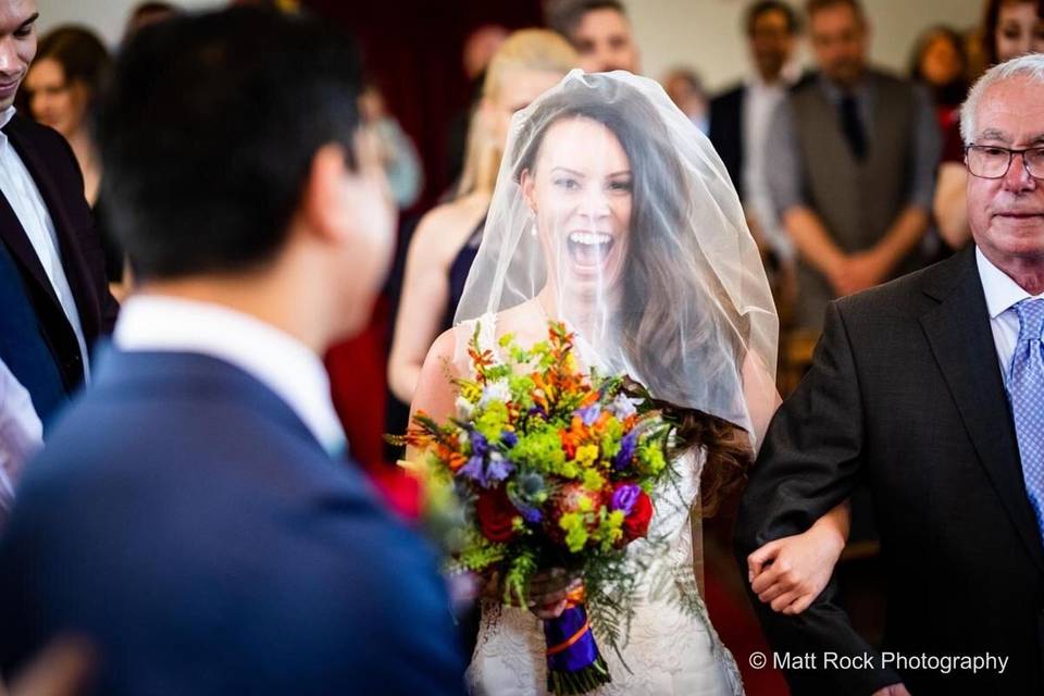 Candid Portrait of the Bride