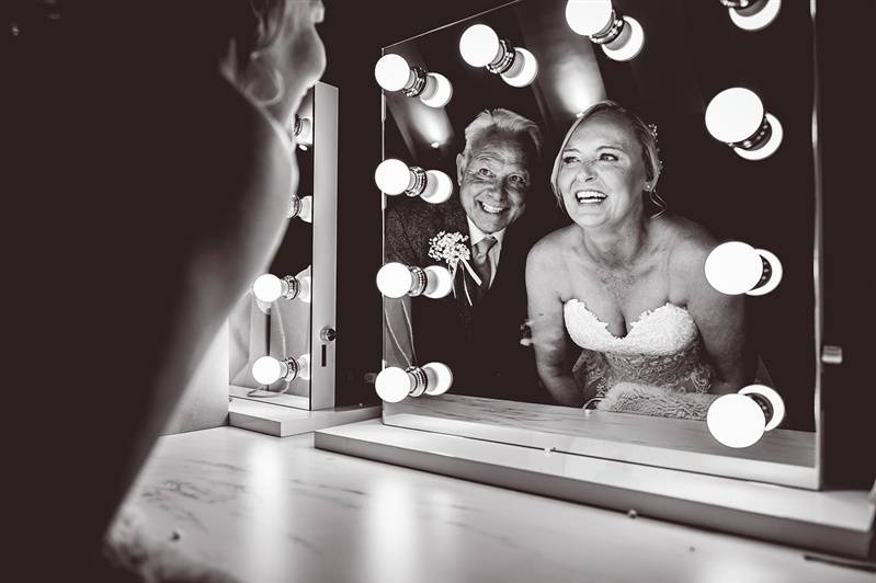 Bride & Dad at Old Kent Barn