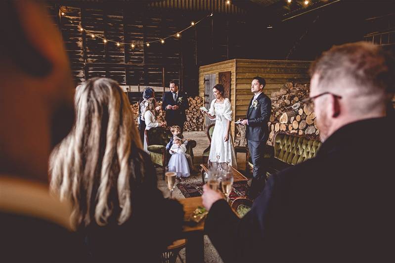Bride and groom speeches