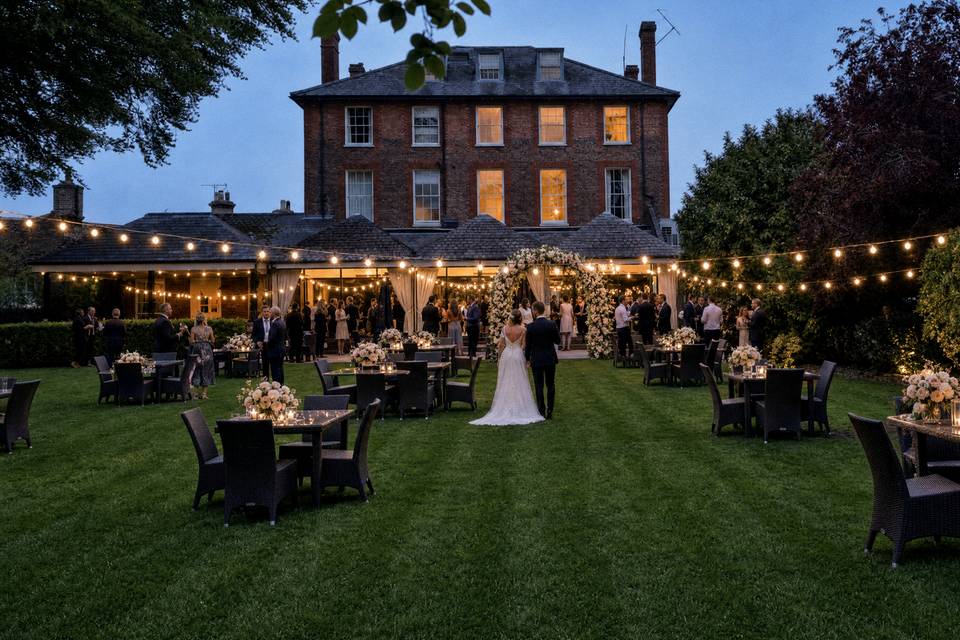 Riverside wedding outdoors