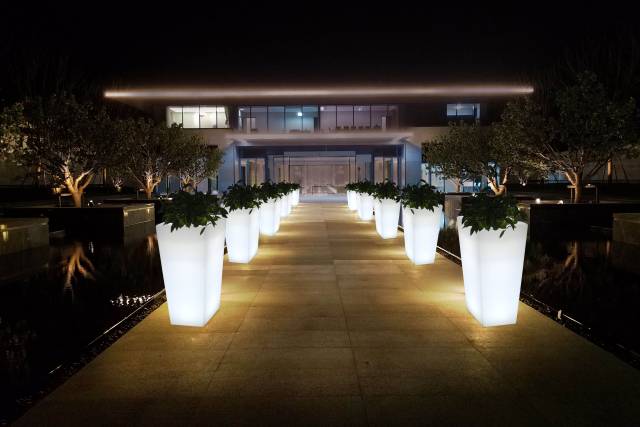 Custom LED flower pot