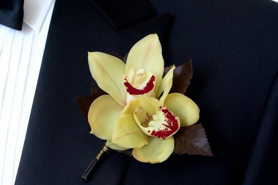 Orchid Buttonhole