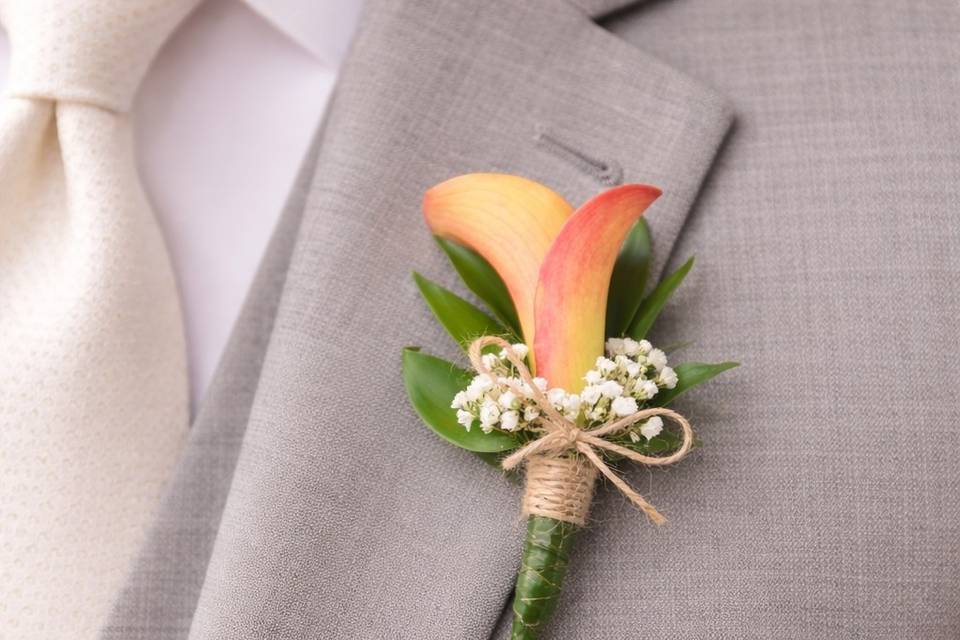 Calla Lily Buttonhole