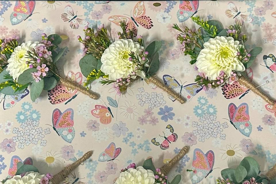 Dahlias Buttonholes