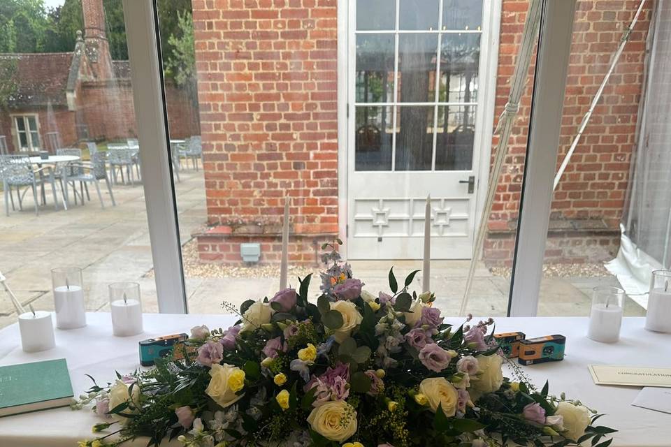 Top Table Arrangement
