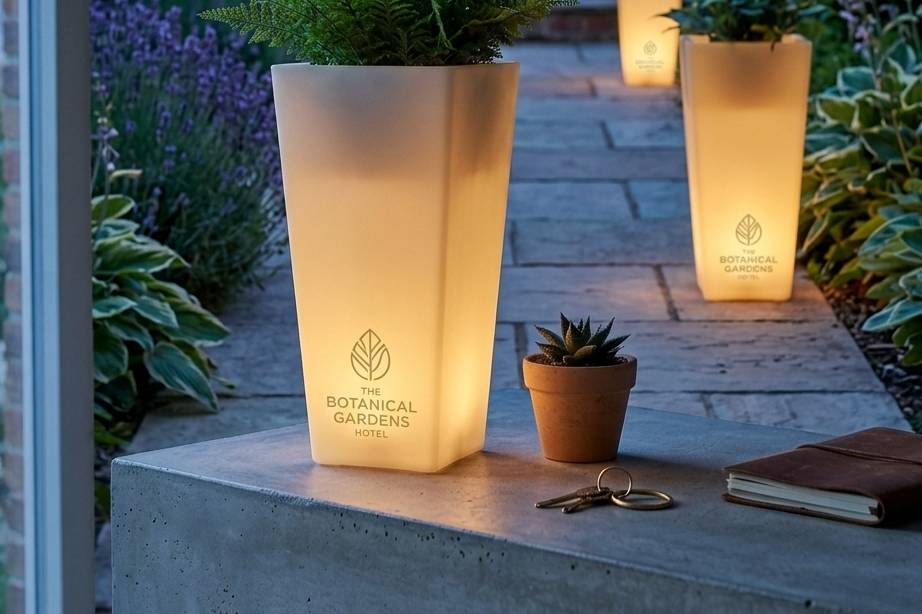 Custom LED flower pot