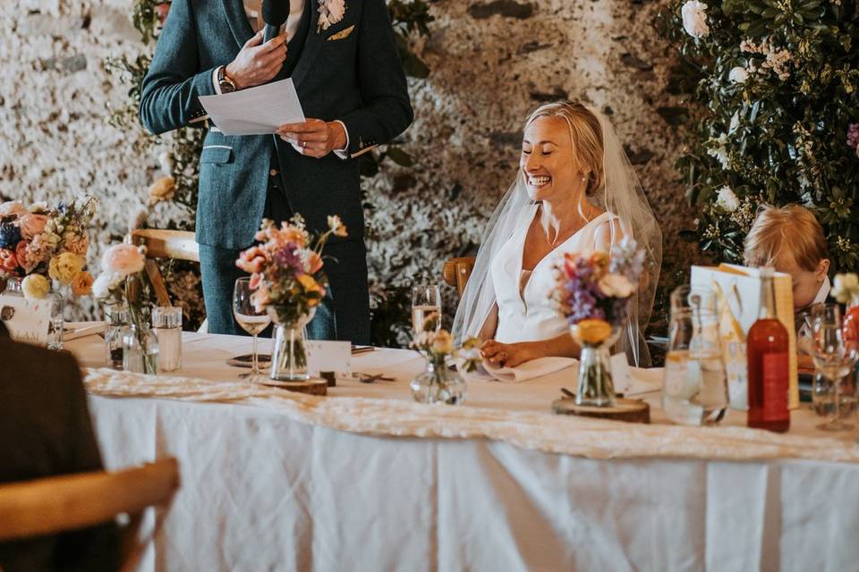Floral Arch at Fairbank Barn
