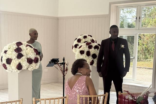 Waiting for his bride