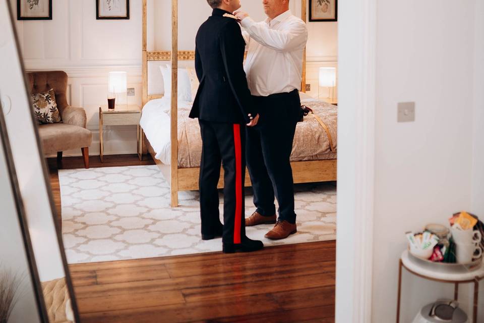 Groom prep