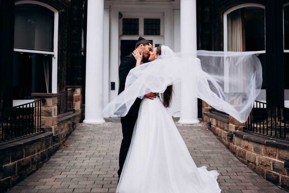 Bride and groom portrait