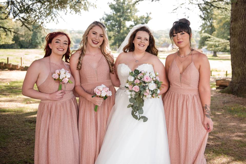 Brides and bridal party