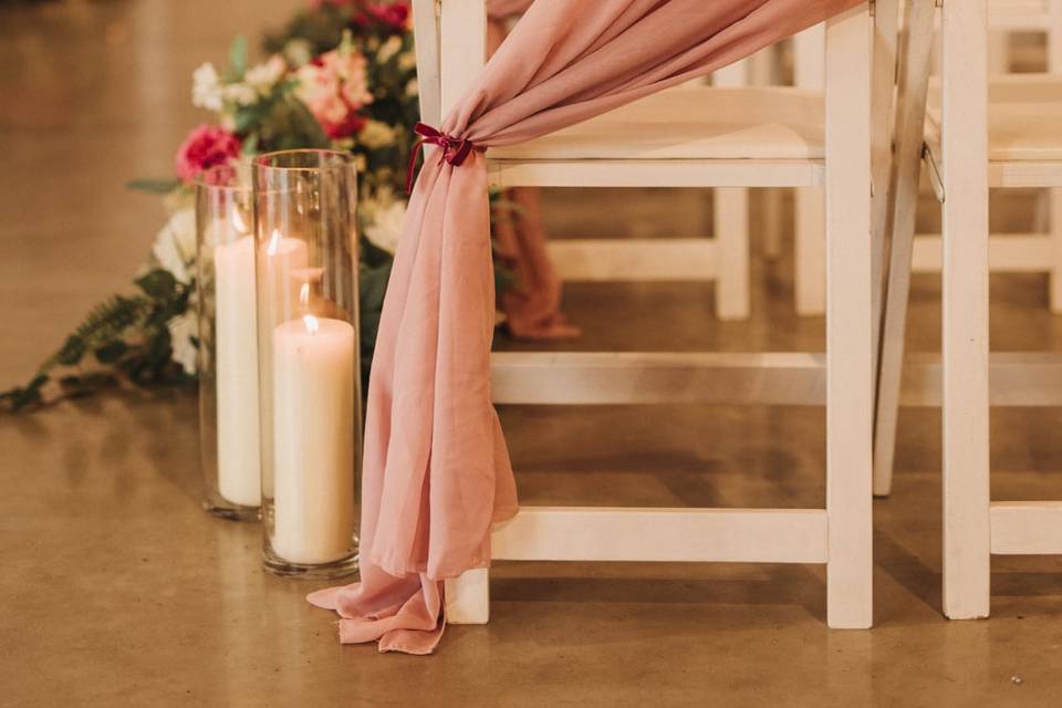 Sashes and candles