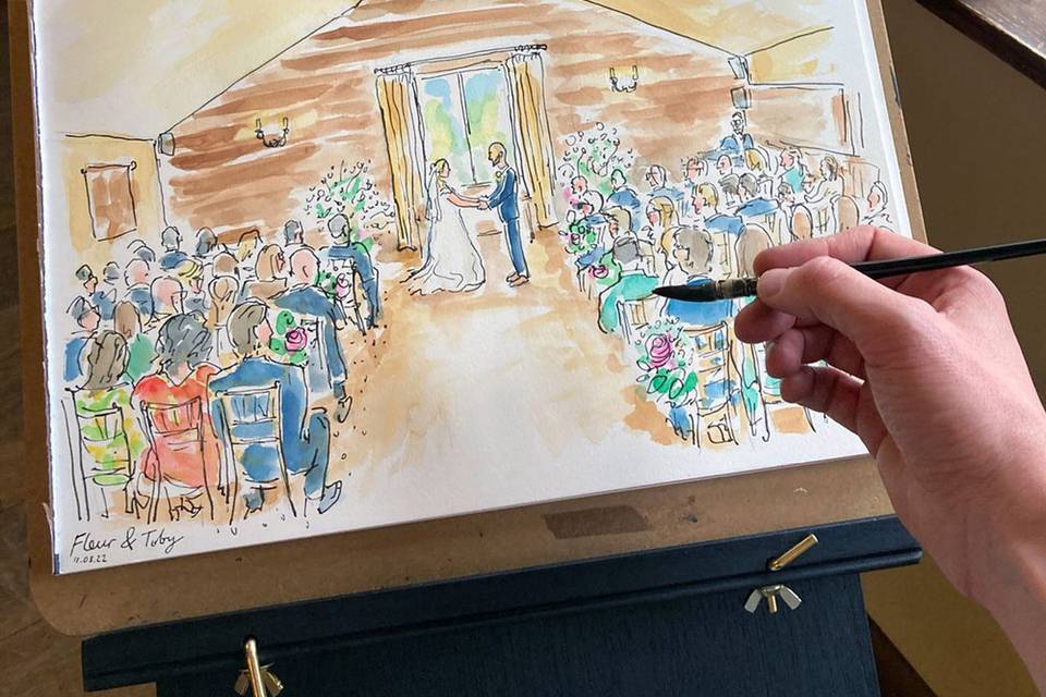 Illustrating the ceremony